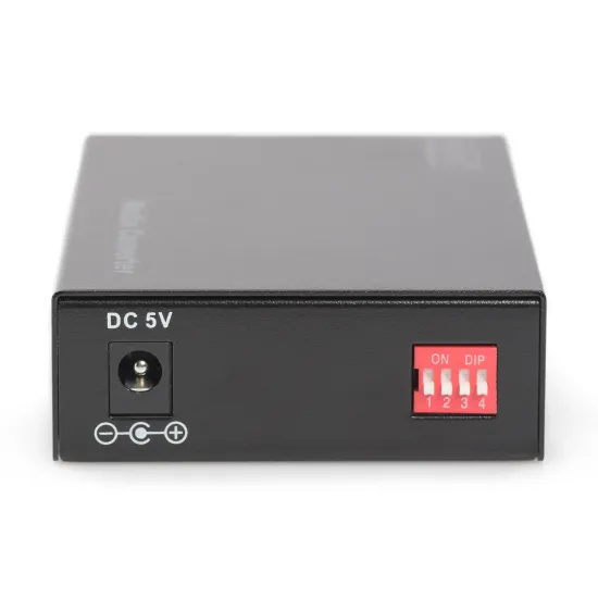 Digitus Gigabit media converter, RJ45 na SC, do 500 m, crni