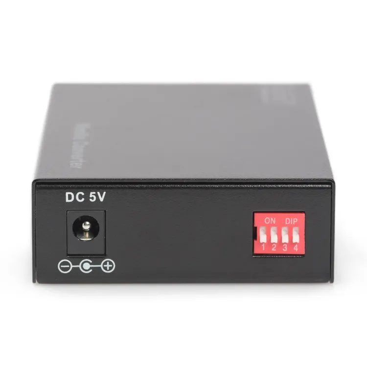 Digitus Gigabit media converter, RJ45 na SC, do 500 m, crni