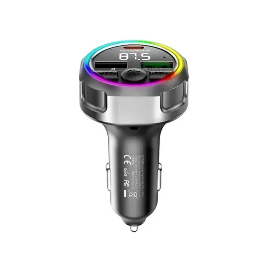 CC-002 48W auto punjač RGB crni