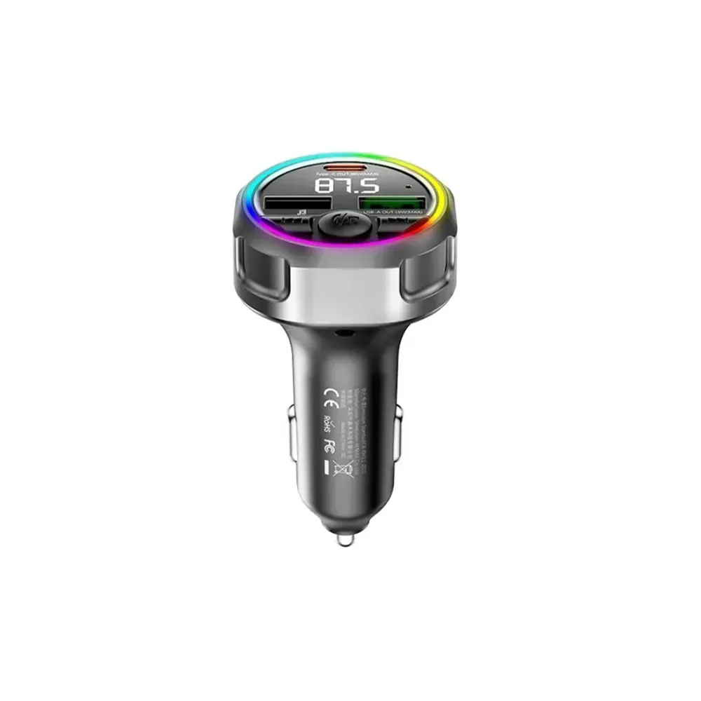 CC-002 48W auto punjač RGB crni