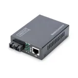 Digitus Gigabit media converter, RJ45 na SC (1000Base‑LX), do 20 km, crni
