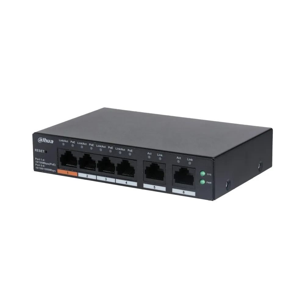 CS4006-4ET-60 6-Port Cloud Managed Desktop Switch with 4-Port PoE