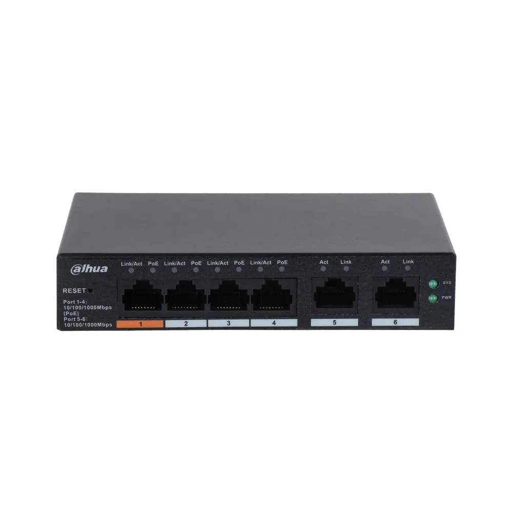 CS4006-4GT-60 6-Port Cloud Managed Desktop Gigabit Switch with 4-Port PoE