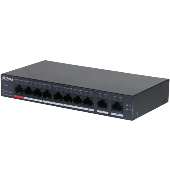 CS4010-8ET-110 10-Port Cloud Managed Desktop Switch with 8-Port PoE
