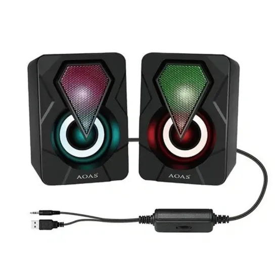 E-004 USB RGB zvučnici crni