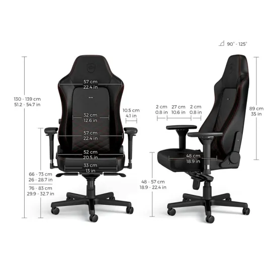 HERO Gaming stolica crno-crvena
