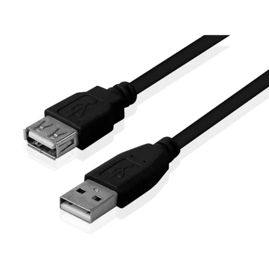 Kabl USB A - USB A M/F (produžni) 3m crni