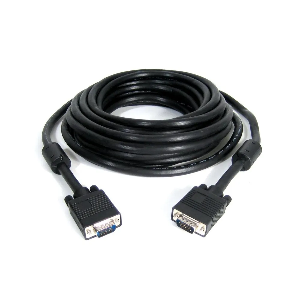 Kabl VGA M/M 10m HQ feritno jezgro crni