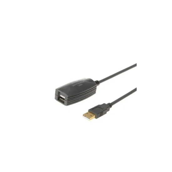 Kabl sa pojačivačem USB A - USB A M/F 5m crni