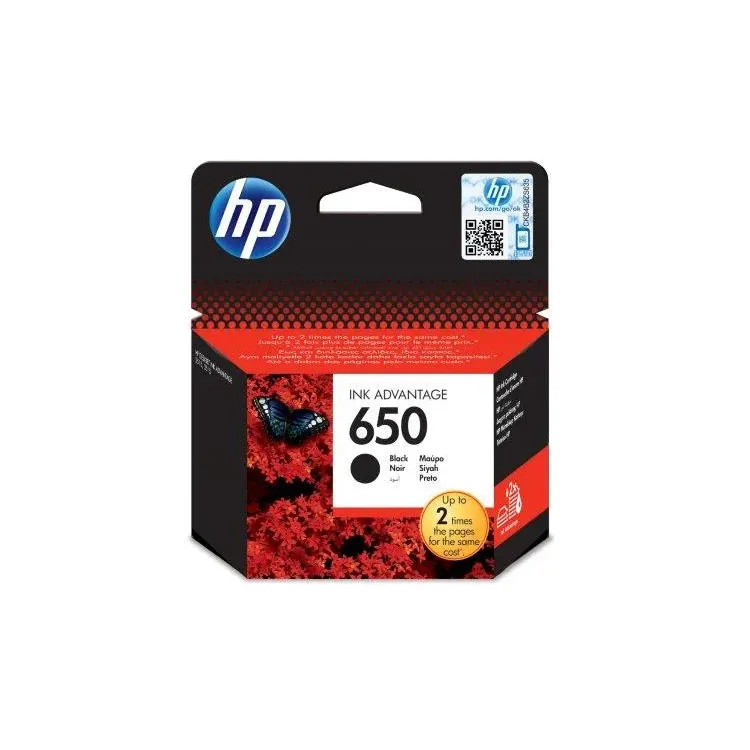HP 650 Black Ink Cartr ,HP Deskjet Ink Advantag 2515,3515