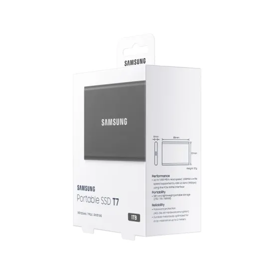 Portable T7 1TB sivi eksterni SSD MU-PC1T0T