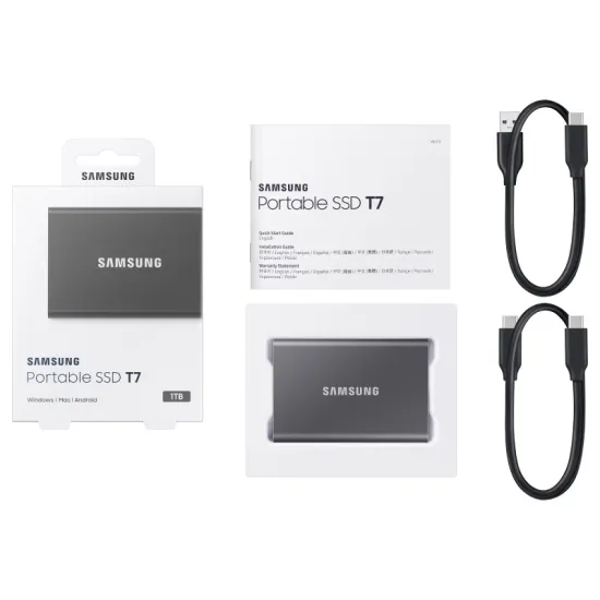 Portable T7 1TB sivi eksterni SSD MU-PC1T0T