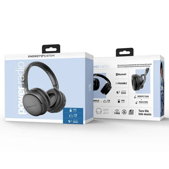 Power Radio Space Bluetooth slušalice crne (M45531)