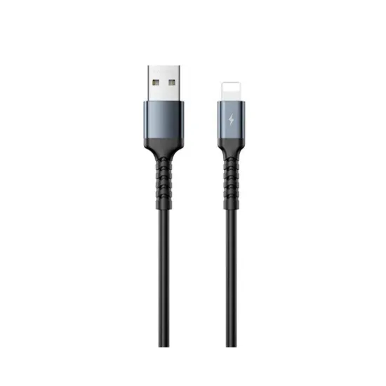 RC-C008 iPhone USB Kabl 2.4A 1m crni
