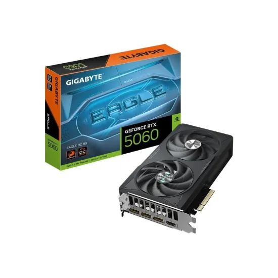 GIGABYTE VGA GeForce RTX 5060 EAGLE OC 8G GDDR7, 128 bit, DP*3(2.1b)/HDMI*2(2.1b)