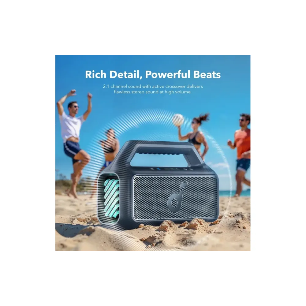 Soundcore Boom 2 80W 2.1 prenosivi bluetooth IPX7 zvučnik plavi