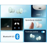 Soundcore Sleep A30 Noise Masking BT bežične bubice bele
