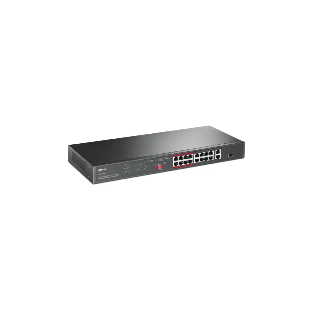 TL-SL1218P POE 16 PORTA 10/100MBS + 2GIG LAN