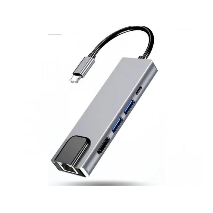 E-GREEN Adapter USB 3.1 tip C (M) -HDMI +2 x USB 3.0