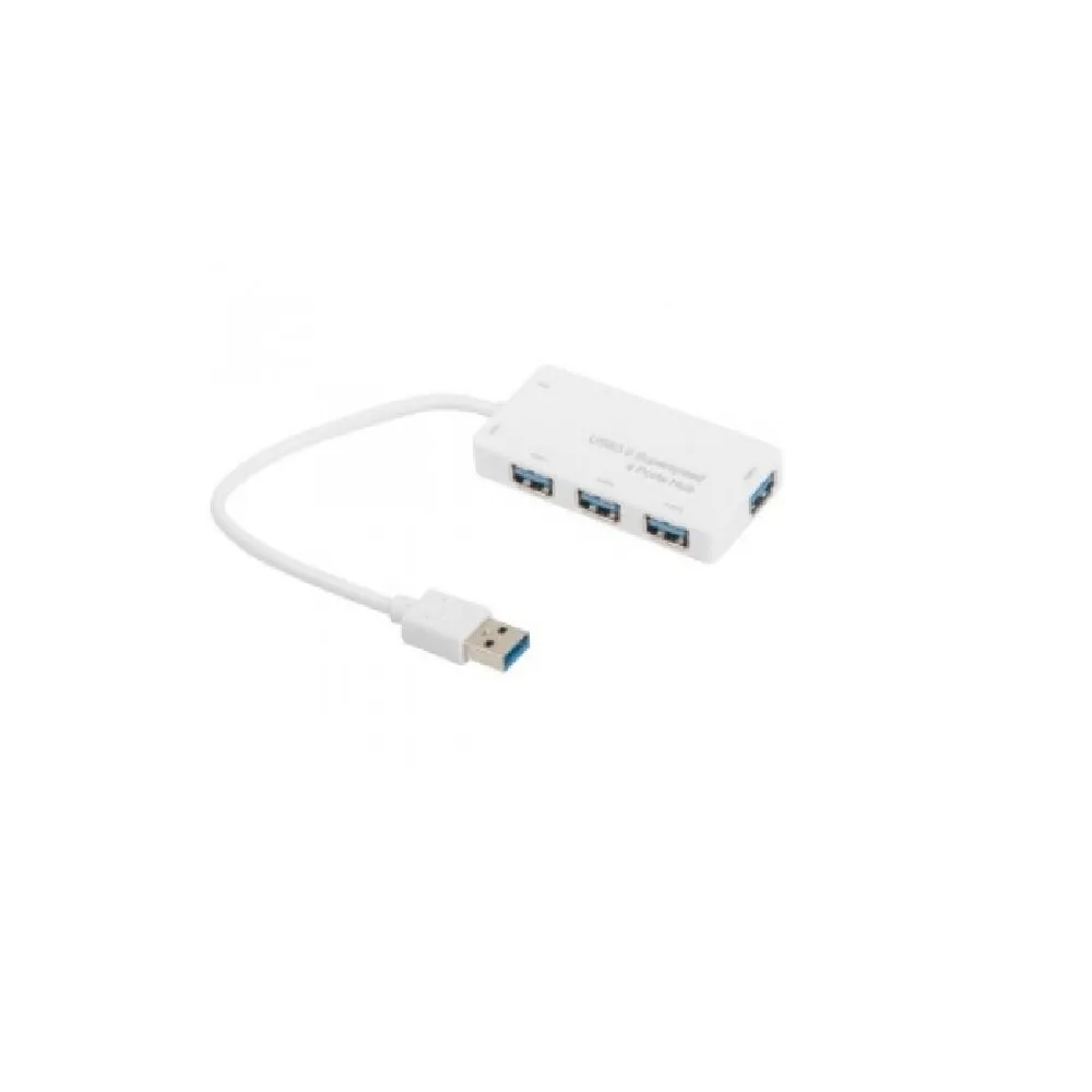 E-GREEN Hub USB 3.0 4 port bijeli