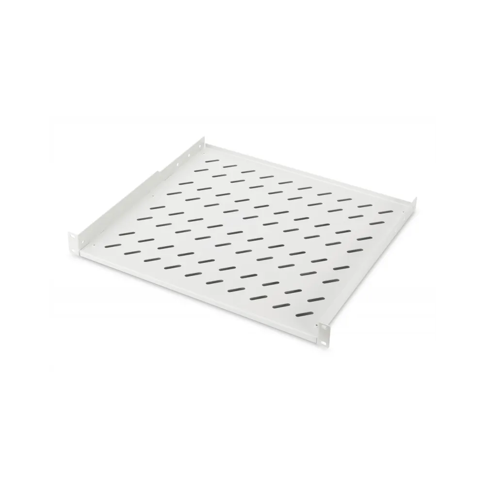 Digitus Polica fiksna 483 mm (19 ), nosivost do 15 kg, 44,5×482×400 mm, siva