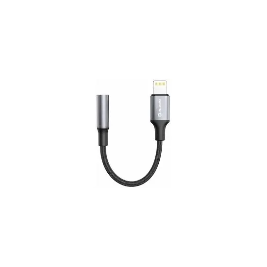 Swissten Audio kabl Textile Lightning (male) / 3.5mm AUX 0,15 M Black