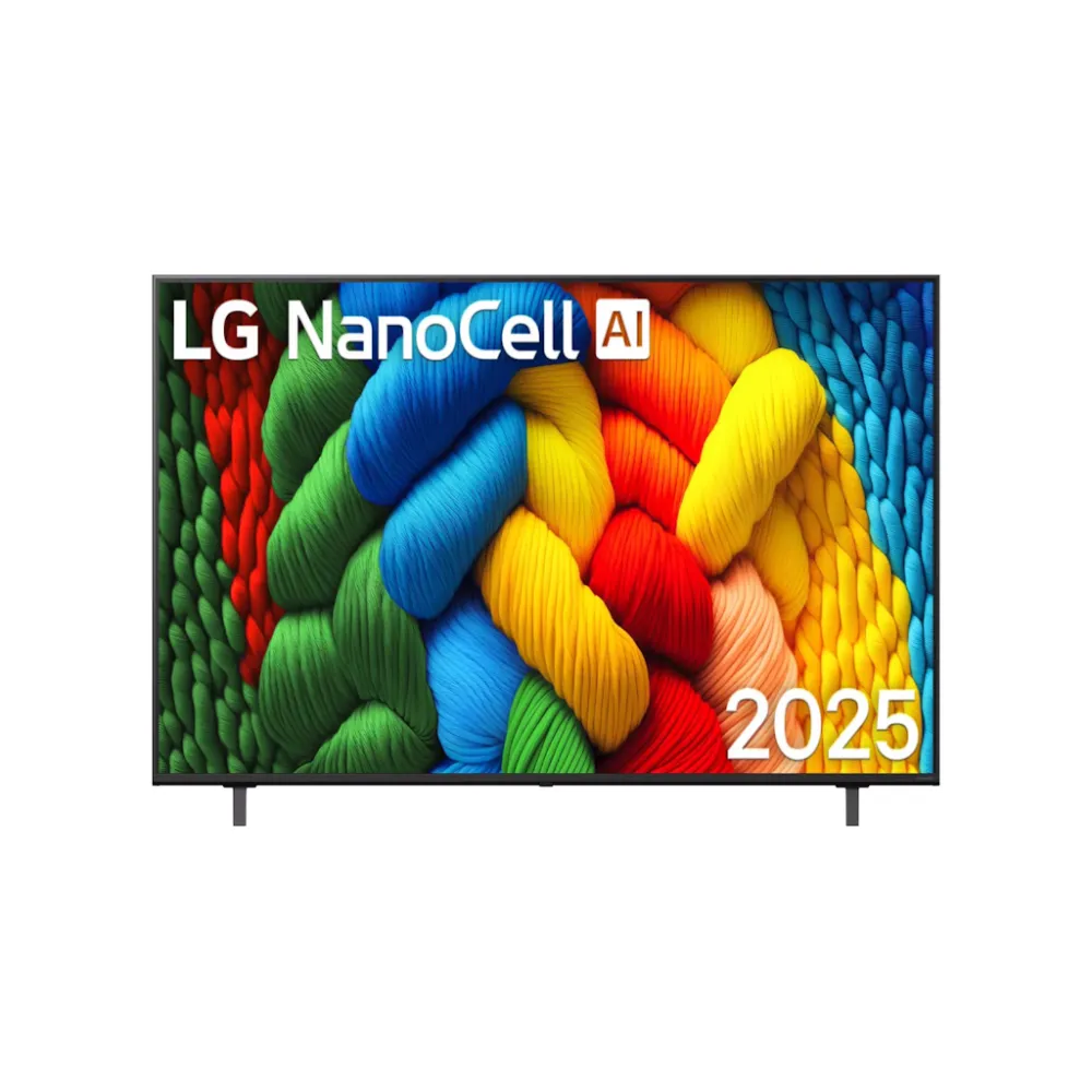 LG 65NANO80A3B LED TV 65 ultra HD, Nano cell, WebOS 25 smart, a7 AI Processor 4K Gen8, magic remote