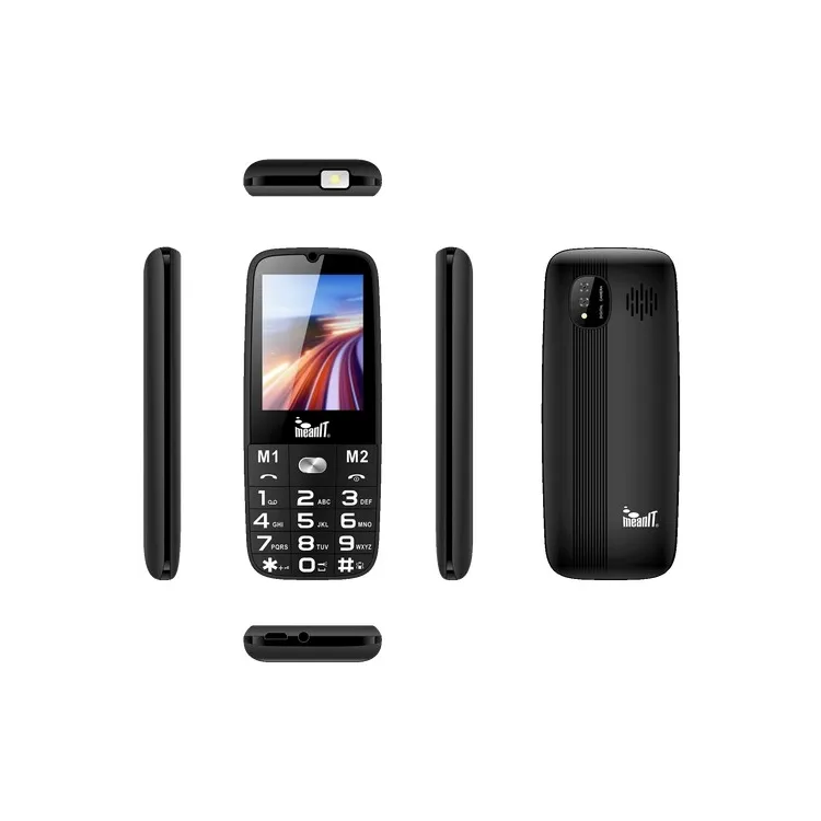 MeanIT Mobilni telefon SENIOR 15 crni