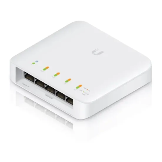(USW-Flex) UniFi 5-Port Layer 2 Gigabit Switch with PoE Support