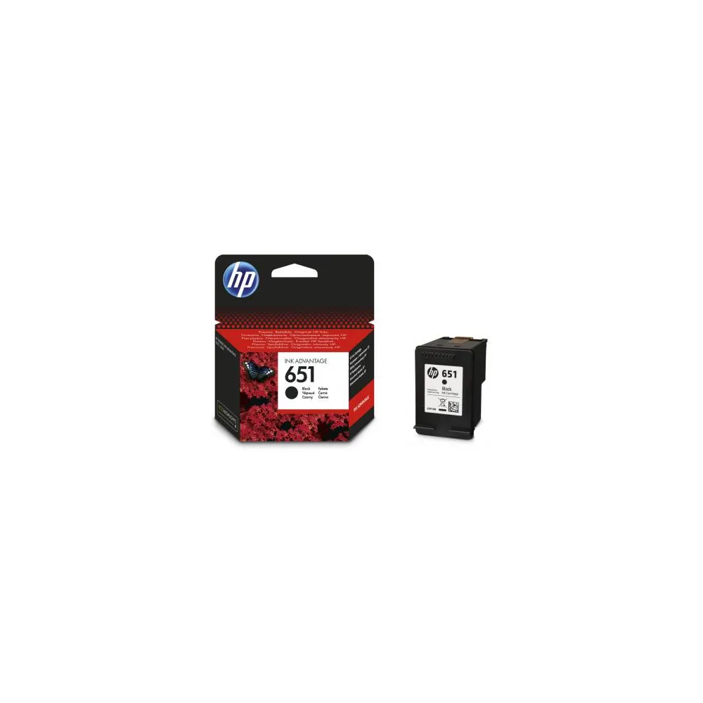 HP 651 Black Original Ink Advantage Cartridge C2P10AE