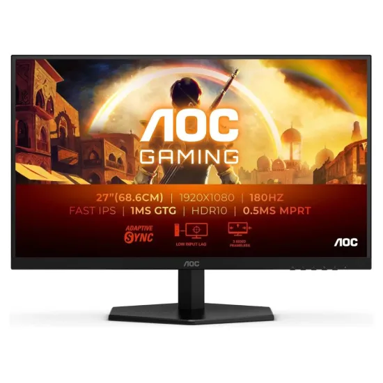 AOC IPS Gaming Monitor 27G42E, 27 , Full HD 1920x1080, 180Hz, 1 ms, 1000:1, HDMI/DP