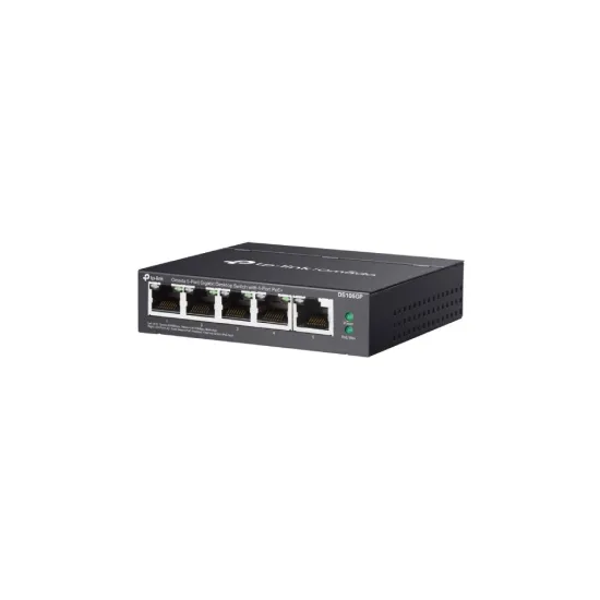 TP-LINK DS105GP Omada 5-Port Gigabit Unmanaged Desktop Switch with 4-Port PoE+, up to 250m, 65W