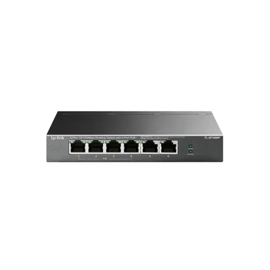 TP-LINK TL-SF1006P 6-Port 10/100Mbps Desktop PoE Switch with 4-Port PoE+