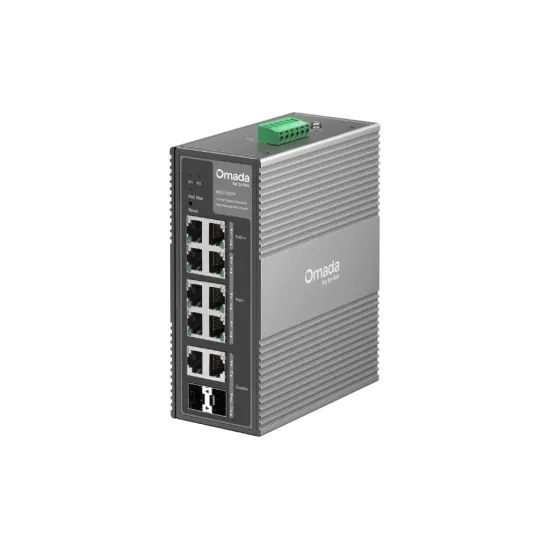 TP-LINK IES210GPP Omada 10-Port Gigabit Industrial Easy Managed Switch with 6-Port PoE+&2-Port PoE++