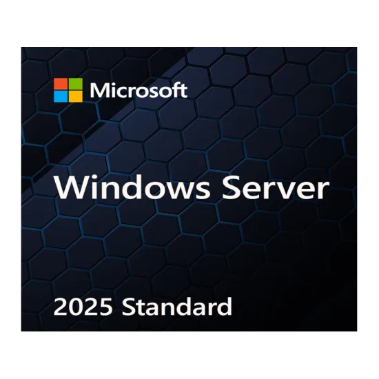 Windows Svr Std 2025 64bit English 1pk DSP OEI DVD 16 core