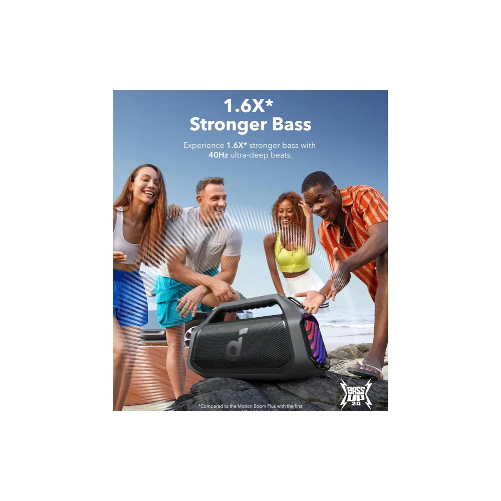 Soundcore Boom 2 Plus 140W 2.2 prenosivi bluetooth IPX7 zvučnik crni