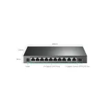 TP-LINK TL-SG1210MPE 10-Port Gigabit Easy Smart Switch with 8-Port PoE+, 123 W PoE budget