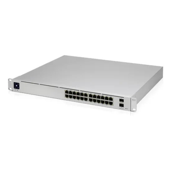 UBIQUITI UniFi 24 Port Gigabit Switch with 802.3bt PoE, Layer3 Features and SFP+, 400W total PoE