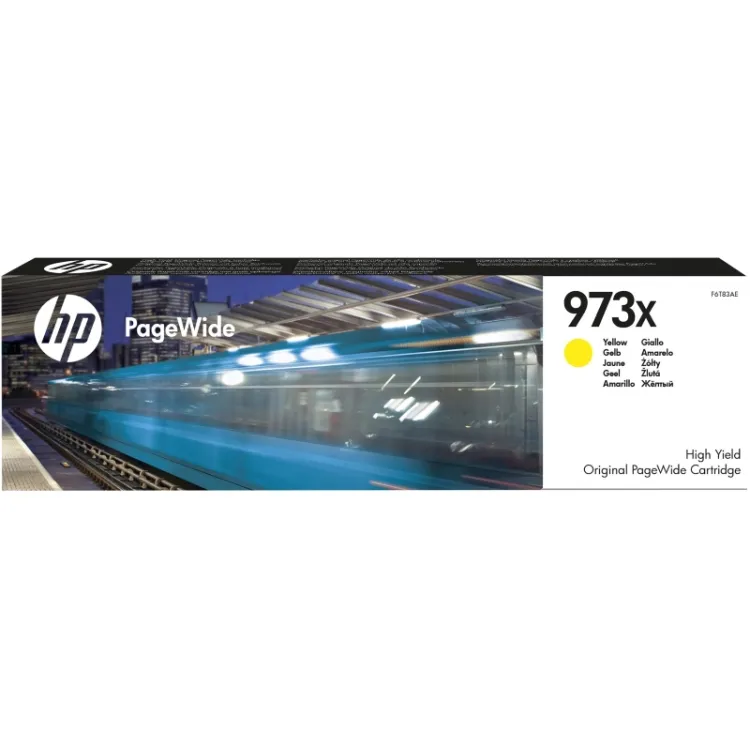 HP 973X High Yield Yellow Orig inal PageWide Cartridge
