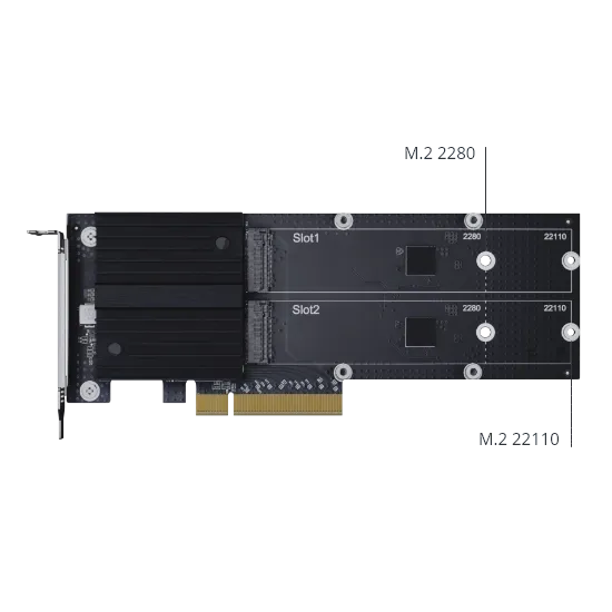 Synology Adapter M2D20 Dual slot M.2 SSD adapter card for cache acce