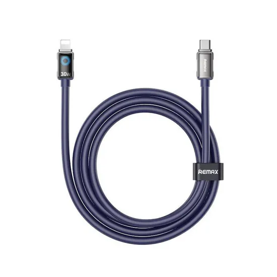 DATA kabl CB19 30W Tip C na Lightning plavi