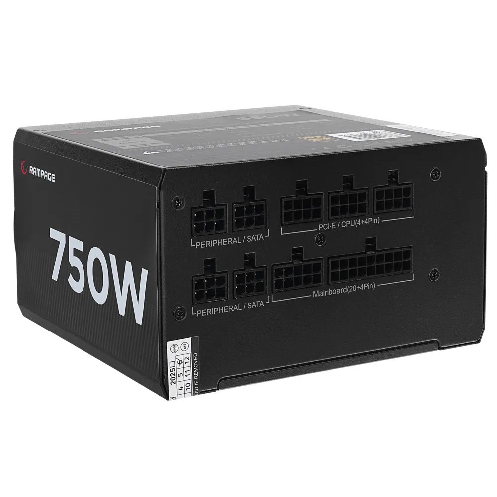 Rampage Napajanje MATE M750-80PB 750W 80+ Bronze Full Modular White