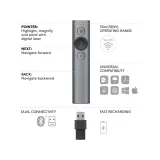 LOGITECH Spotlight Presentation Remote, Motion sensor, 3D accelerometer and Gyroscope