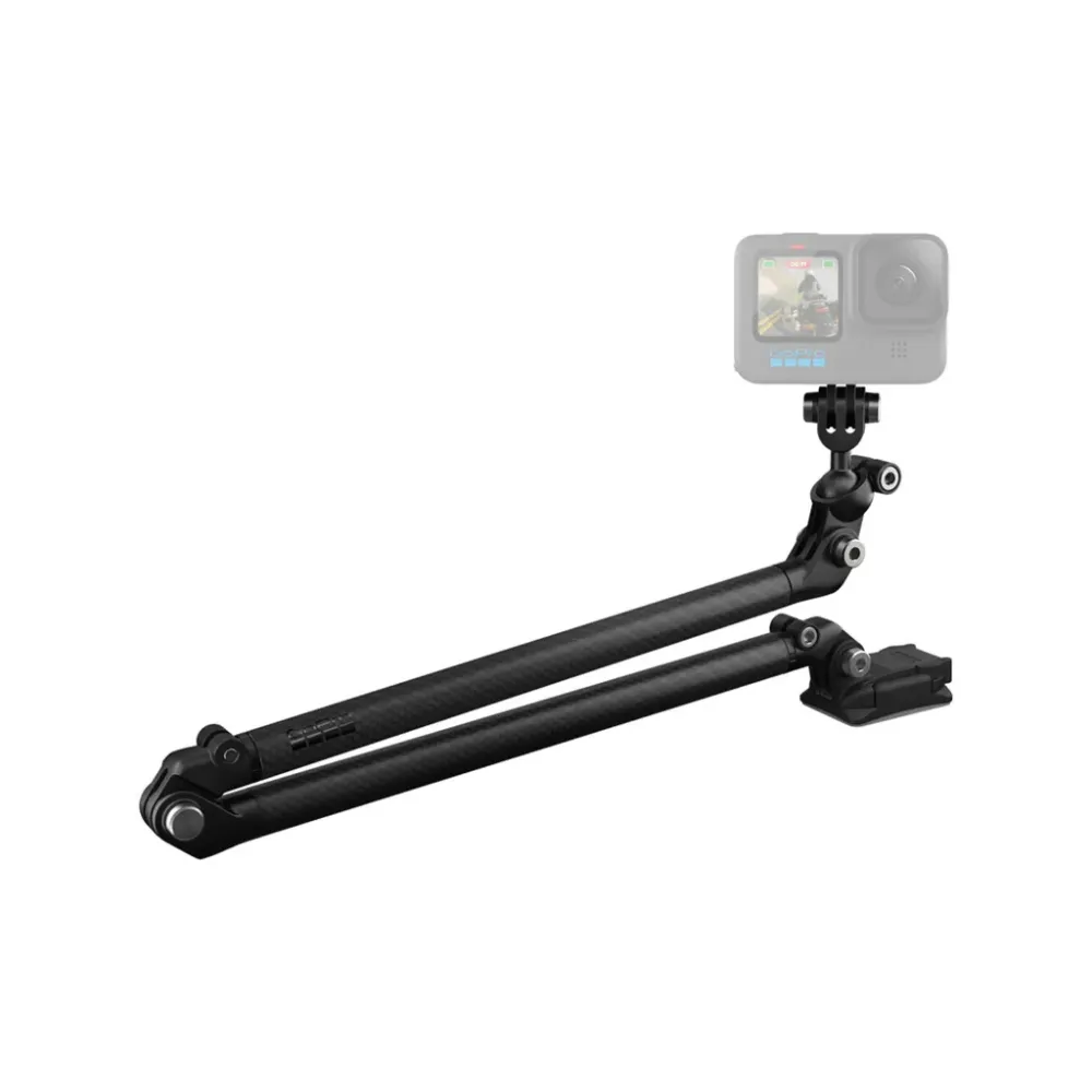 GoPro Boom + Adhesive Camera Mounts(Arm Extends from 10 to 21 )