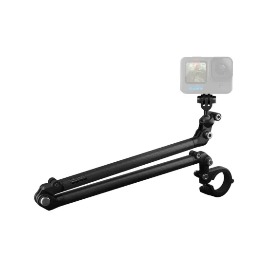 GoPro Boom + Bar Mount - Adjustable Carbon Fiber Extension Arm, Extends from 10 to 21