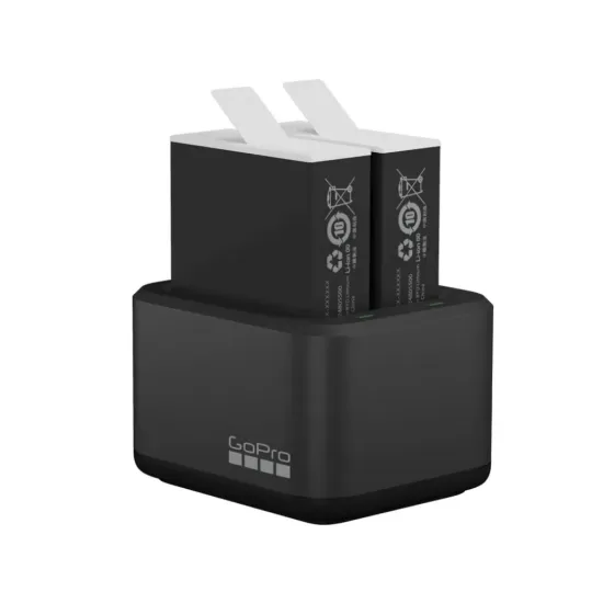 GoPro Dual Battery Charger + Enduro (HERO12 Black/HERO11 Black/HERO10 Black/HERO9 Black)