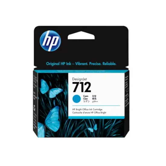 HP 712 29-ml Cyan DesignJet Ink Cartridge
