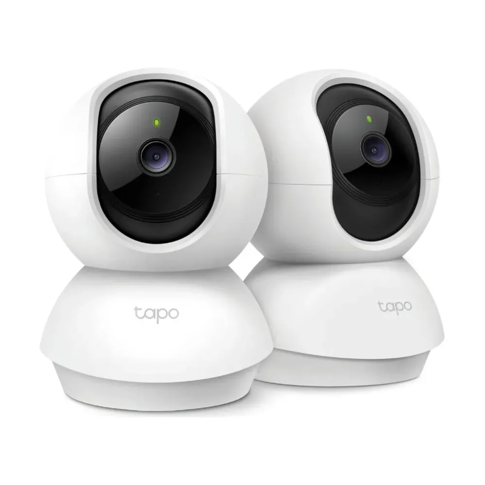 TP-LINK TAPO C210P2 Indoor 2K Pan/Tilt/Zoom Security Camera Set with Advanced Night Vision