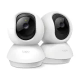 TP-LINK TAPO C210P2 Indoor 2K Pan/Tilt/Zoom Security Camera Set with Advanced Night Vision