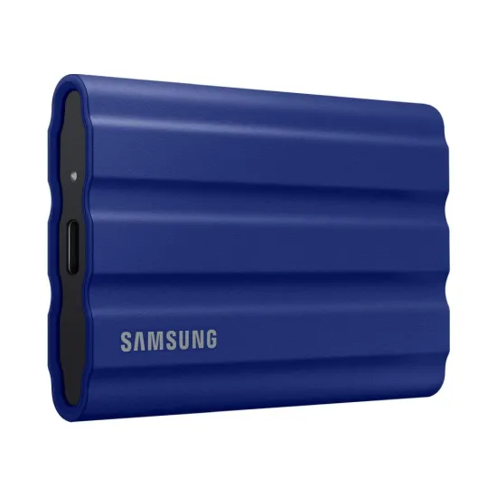 SAMSUNG 1TB T7 Shield Portable SSD USB 3.2 Gen2, 1050 MB/s Read, 1000 MB/s Write, IP65, IPX5, Blue